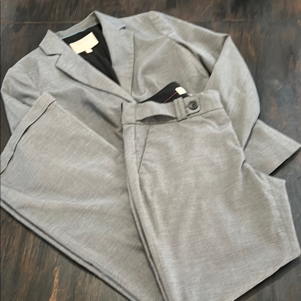 Gray Blazer and Pants Set